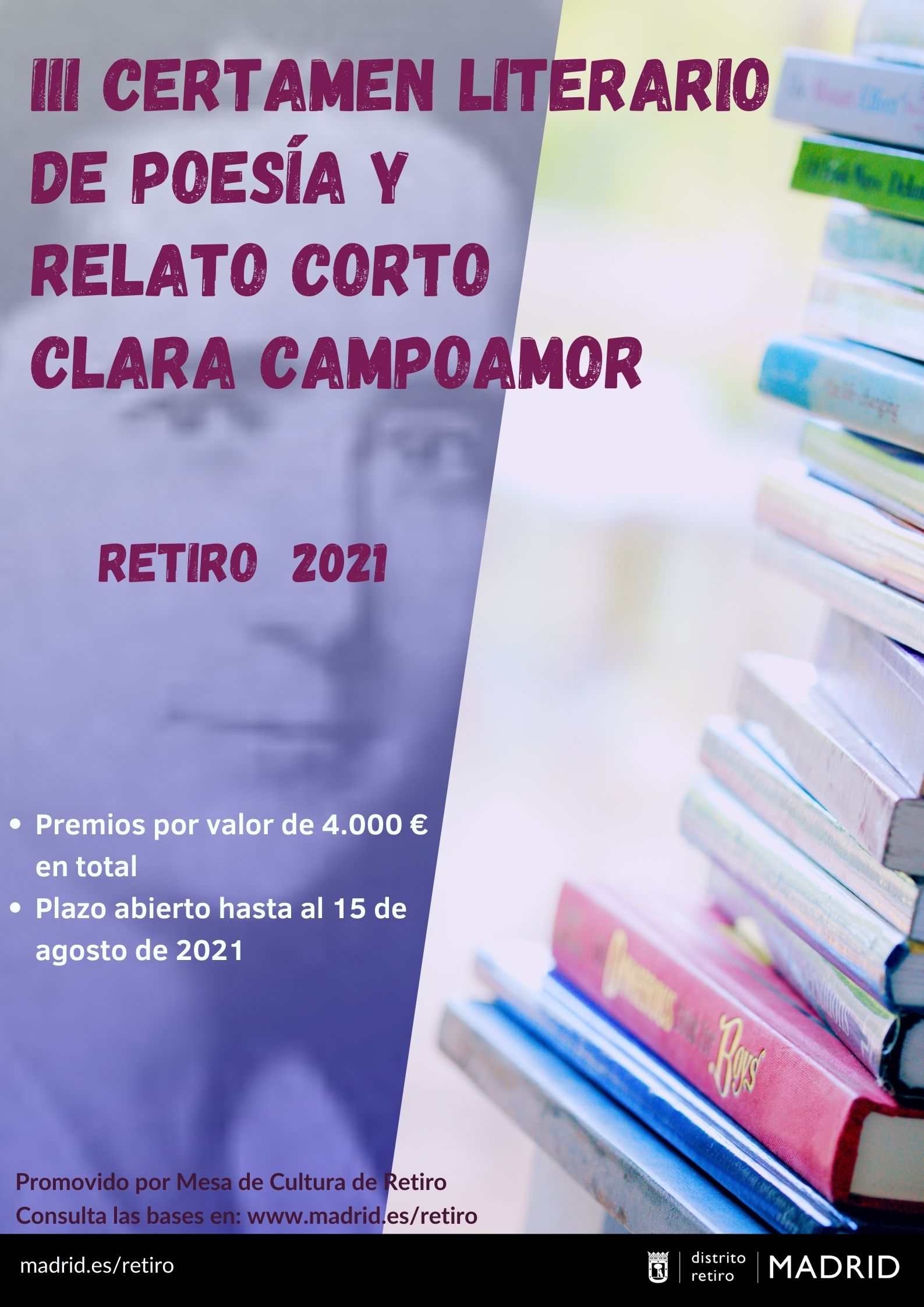 Cartel III Certamen Literario Clara Campoamor